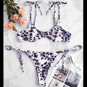 Leopard print bikini